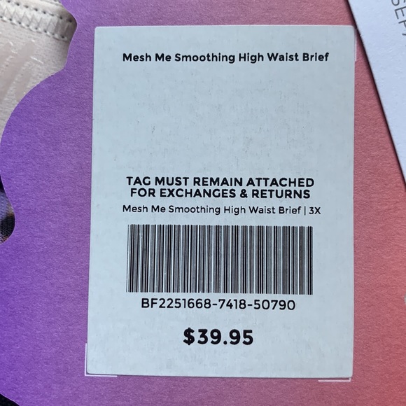 Fabletics “yitty” brand Mesh Me Smoothing High Waist Brief size 3x - Picture 5 of 5